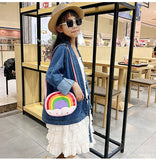 Weiyinxing Nylon Baby Girls Messenger Bags Lovely Rainbow Boys Kids Travel Small Wallet Handbags Cute Tiger Children Shoulder Bag