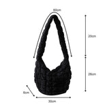 Weiyinxing Padded Crossbody Bag for Women 2024 Pleated Bubbles Cloud Shoulder Bags Large Bucket Tote Designer Bag Ruched Handbags