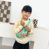Weiyinxing Kids Waist Pack Children Chest Bag Cute Cartoon Dinosaur Print Coin Purse Boy Girl Fanny Chest Shoulder Messenger Bags