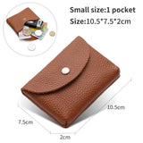 Weiyinxing Genuine Leather Coin Purse Zipper Small Wallets Card Holder Bag Portable Men Cowhide Money Purse Women Earphone Pouch