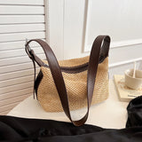 Weiyinxing 2024 Summer Women Straw Tote Bag New In Travel Beach Bags Lady Travel Weave Handbags and Purses