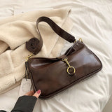 Weiyinxing Women Soft Leather Shoulder Bags Autumn Winter New High Quality Commuter Underarm Bag Versatile Female Crossbody Messenger Bag