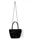 Weiyinxing Sequined Sparkly Chain Crossbody Bags for Women Spring Trendy Hasp Design Casual Tote Bag Female Small Handbag