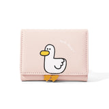 Weiyinxing Women Wallet Cute Luck Duck Short Wallet Leather Small Purse Girls Money Bag Card Holder Ladies Female Hasp 2024 Fashion