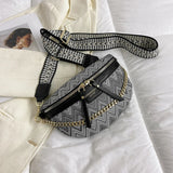 Weiyinxing Style Waist Bag Embroidery Handbag Purse Pu Leather Fanny Pack For Women Boho Beach Crossbody Chest Bag Banana Belt Bags