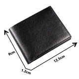 Weiyinxing Men's Wallet Genuine Leather Men Wallets Premium Product Real Cowhide Wallets for Man Short Black Walet Portefeuille Homme