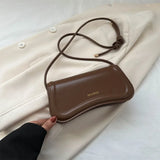 Weiyinxing Shoulder Crossbody Bags PU Leather Women Underarm Bags Solid Color Small Top-handle Bags Purse Female Daily Handbags