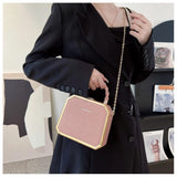 Weiyinxing Bags on Sale 2024 High Quality Westernized Minimalist and Versatile High-end Box Bag New Exquisite Chain Crossbody Bag