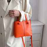 Weiyinxing Bag Knot Handle Bucket Bags for Women 2024 Brands Purses and Handbags Commute Black Shoulder Crossbody Bag Tote Clutch