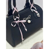 Weiyinxing Sweet Ribbon Decoration Chic Handbag 2024 Spring New Sweet Spicy Girl Single Shoulder Crossbody Bag