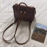 Weiyinxing Streetwear Solid Simple Backpack Y2k Aesthetic Vintage Luxury Design Handbags Preppy Fashion All Match Backpacks Women