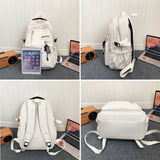 Weiyinxing 2023 Women Backpack Female Waterproof Nylon Travel Bag Large Capacity Kawaii Schoolbag For Teenage Girl Boy Student Bookbag