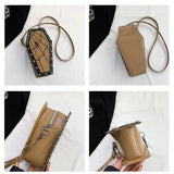 Weiyinxing Shaped Trend Crossbody Bag Halloween PU Rose Spider Sling Purses 2024 Novelty 3D Cartoon Cellphone Bag Y2K Gothic Satchel