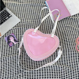 Weiyinxing Heart Design Itabag Women 2024 New Transparent Crossbody Bags Girls Purses and Handbags Ita Bag for Girls JK Uniform Bag