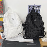 Weiyinxing Women Plaid Leisure School Bag Girl Travel Laptop Student Backpack Female Teenager Book Bags Ladies Nylon College Packet Fashion