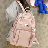 Weiyinxing Travel Waterproof Book Bag Coin Purse Girl Nylon Kawaii School Bag Cool Women Fashion Laptop College Backpack Lady Trendy
