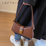 Weiyinxing Small Solid Color PU Leather Shoulder Bags 2024 Winter Women Fashion Luxury Trend Crossbody Bag Handbags and Purses