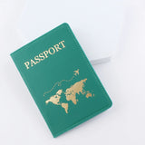 Weiyinxing Lover Couple Passport Cover Hot Stamping Simple Plane Women Men Travel Wedding Passport Covers Holder Fashion Wedding Gift