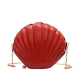 Weiyinxing Women Shoulder Handbags Shell Bag Chain Cute Sequins Small Bag Phone Money Pouch Zipper Crossbody Bags for Women