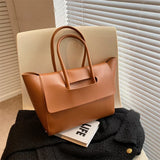 Weiyinxing Women Shoulder Bags 2024 New Large Capacity Handbags Simple Retro Tote Bags Solid Color Famous Brand High Quality Bags