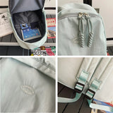 Weiyinxing Female Kawaii College Bag Student Women Backpacks Cool Teenage Girl Boy Teenager School Bag Ladies Fashion Backpack Trendy