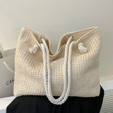 Weiyinxing Weave Tote Summer Beach Bags for Women 2024 Large Capacity Fashion Shoulder Bag Lady Handbags and Purses