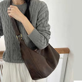Weiyinxing Retro Shoulder Bag Women 2024 New Trendy South Korean Tote Bag All-Match Large Capacity Shoulder Bag Handbag for Women