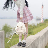 Weiyinxing Jk Casual Backpacks for Women Soft Plush Cute Lolita Female Bag 2023 Trend Kawaii Cartoon Sheep Designer School Backpack