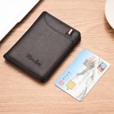 Weiyinxing New Super Slim Soft Wallet PU Leather Mini Credit Card Wallet Purse Card Holders Men Wallet Thin Small Short Skin Wallets