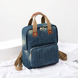 Weiyinxing female Backpack Big Capacity Fashion Style Cowboy Cotton Women Backpacks Travel Bags School bag Rucksac totes Computer bag