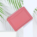 Weiyinxing Ultra-Thin Women Men Credit ID Card Holder PU Leather Zipper Fashion Small Wallet Money Bag Case Coin Purse Clip Organizer