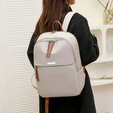 Weiyinxing Pack Nylon Women Laptop Backpack Fashion Bagpack Shoulder BackBag Preppy Style Solid Color Backpacks for Girls Book Bag