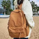 Weiyinxing Men Women Green Canvas Vintage School Bag Female Male Retro College Backpack Travel Girl Boy Teenager Book Cool Lady Bag