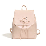 Weiyinxing Tie Design Women's Small 2024 Fashion Backpack Girls School Bag Solid Color Pu Leather Fashion Travel Silver Back Pack