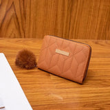 Weiyinxing Wallets Purses for Women Card ID Holders Simple Fashion Plush Bag Bolso De Mujer Woman Wallet Pink Women's Wallet Luxury