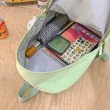 Weiyinxing Red Cute Laptop Trendy Female Travel Waterproof BookBag Fashion Women College Backpack Student Girl Kawaii Nylon School Bag