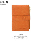 Weiyinxing Passport Wallet RFID Passport Holder Zipper Buckle Travel Wallet Document Holder Multifunctional Travel Passport Bag