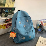Weiyinxing Spicy Girl Star Backpack Women's Causal Y2k Backpack Fashion High Capacity Japanese Ins Cute Girls' School Bag