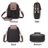 Weiyinxing Quality Women's Genuine Leather Shoulder Bags Contrast Messenger Bag Brand Designer Ladies Crossbody Bag Small Phone Bags