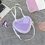 Weiyinxing Heart Design Itabag Women 2024 New Transparent Crossbody Bags Girls Purses and Handbags Ita Bag for Girls JK Uniform Bag