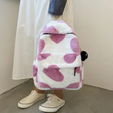 Weiyinxing Plush Cartoon Backpack Girl Plush Backpacks Cute Fur Backpacks Children School Bags Kids Gift Book Bag Mochilas Para Mujer