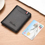 Weiyinxing New Super Slim Soft Wallet PU Leather Mini Credit Card Wallet Purse Card Holders Men Wallet Thin Small Short Skin Wallets