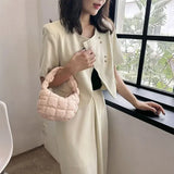 Weiyinxing New Women's Totes Bags Cloud Bag Pleated Underarm Bag Girl Shoulder Crossbody Bags Women Small Tote Bag Quilted Cloud Bags