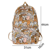 Weiyinxing Female Cartoon Print Book Bag Fashion Women Cute Leisure School Bag Girl Graffiti Laptop Backpack Lady Travel College Trendy
