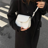 Weiyinxing Flap Saddle Bag For Women PU Leather Shoulder Messenger Bag Fashion Brands Crossbody Bag Luxury Lady Handbag Purse Bolsa