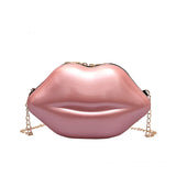 Weiyinxing Designer Women Bags 2024 New Lip Print Women's Shoulder Bag Solid Zipper Messenger Bag Trend Brand Pure Color Handbag