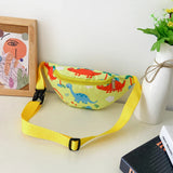 Weiyinxing Kids Waist Pack Children Chest Bag Cute Cartoon Dinosaur Print Coin Purse Boy Girl Fanny Chest Shoulder Messenger Bags