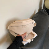 Weiyinxing Leather Handbag Phone Bag For Women Travel Waist Bag Versatile Crossbody Chest Bag Female Banana Belt Bag Designer Fanny Pack