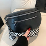 Weiyinxing Luxury Designer Saddle Women's Chest Bag High Quality Crossbody Bags Female Fashion Chain Fank Pack Bag Banana Belt Purse