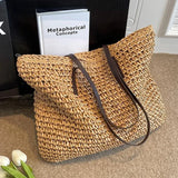 Weiyinxing Women's 2024 Hot Selling Luxury Design Grass Woven Fashion Women's Shoulder Bag Summer Leisure Large Capacity Shoulder Bag